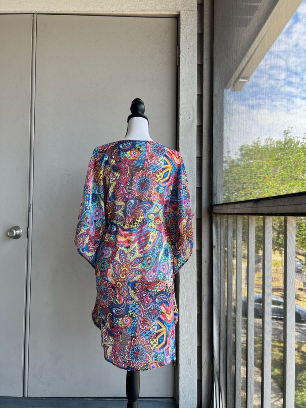 Bleu Rod Beattie Multicolor Paisley Swim Coverup - Picture 10 of 12